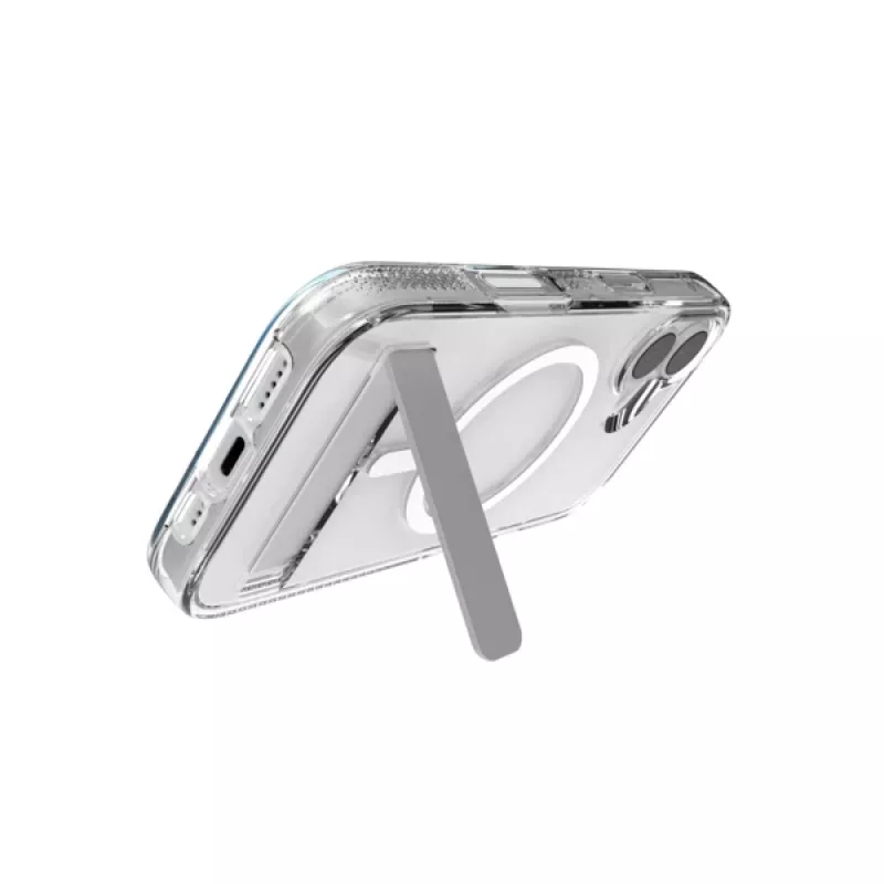 Ümbris ZAGG Crystal Palace Snap Kickstand ümbris Apple iPhone 17 jaoks, läbipaistev