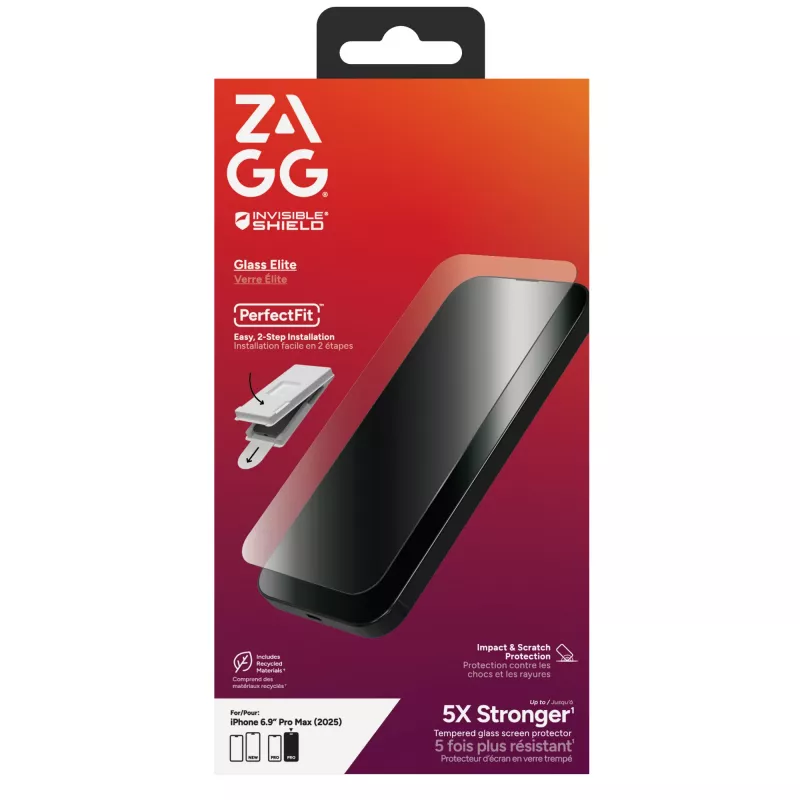 InvisibleShield Glass Elite ekraanikaitse Apple iPhone 17 Pro Maxile