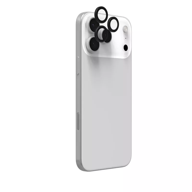 InvisibleShield Glass Elite (CameraRings) Objektiivi kaitse Apple iPhone 17 Pro/17 Pro Max 16 Pro/16 Pro Max/15 Pro/15 Pro Max Must