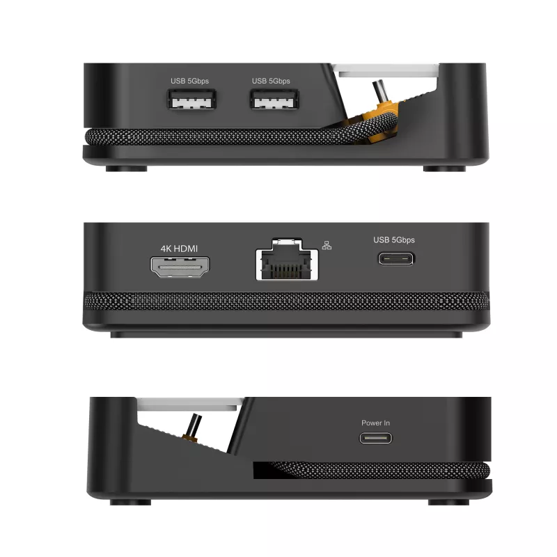 Mobiilseadme dokkimisjaam j5 create JCD624-N USB USB-C iPhone 16/15 ja Samsung Galaxy seeriale, 100×250×28,5 mm, 238 g, must/hall