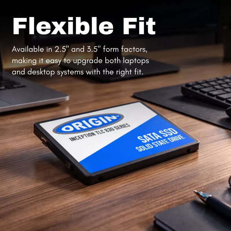 Origin Storage Inception SSD 512GB 2.5in SATA 3D TLC, 512 GB, 2.5 tolli, 540 MB/s, 6 Gbit/s
