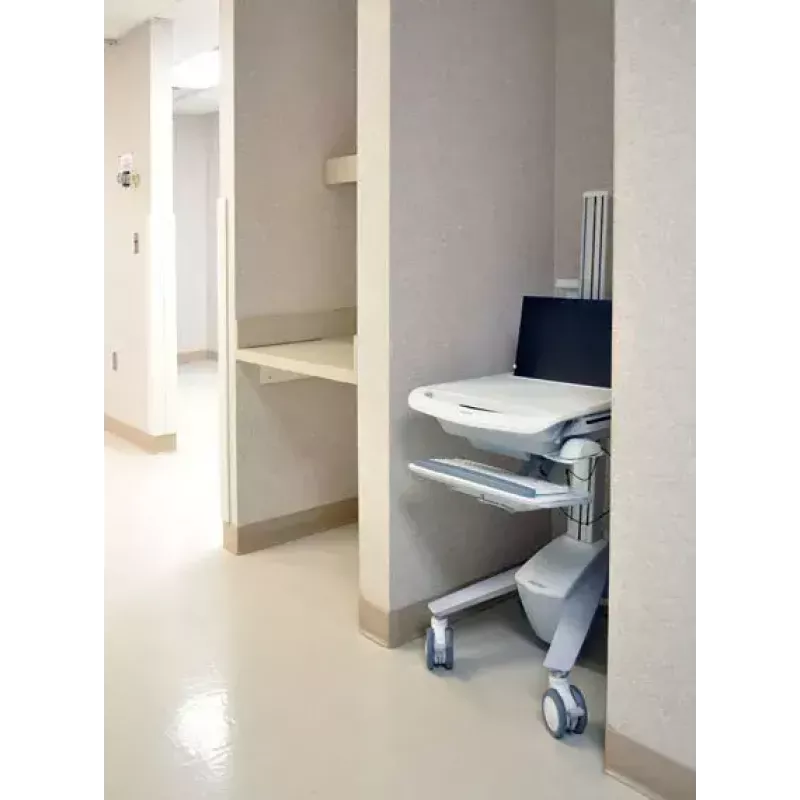 Multimeediakäru Ergotron StyleView EMR Laptop Cart SV40 Alumiinium Hall Valge