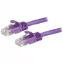 StarTech.com 15m CAT6 Etherneti kaabel – lilla CAT 6 Gigabit Etherneti juhe – 250 MHz 100W PoE RJ45 UTP võrgu-/ühendusjuhe, takerdumisvastane, tõmbetugevdusega, eraldi testitud