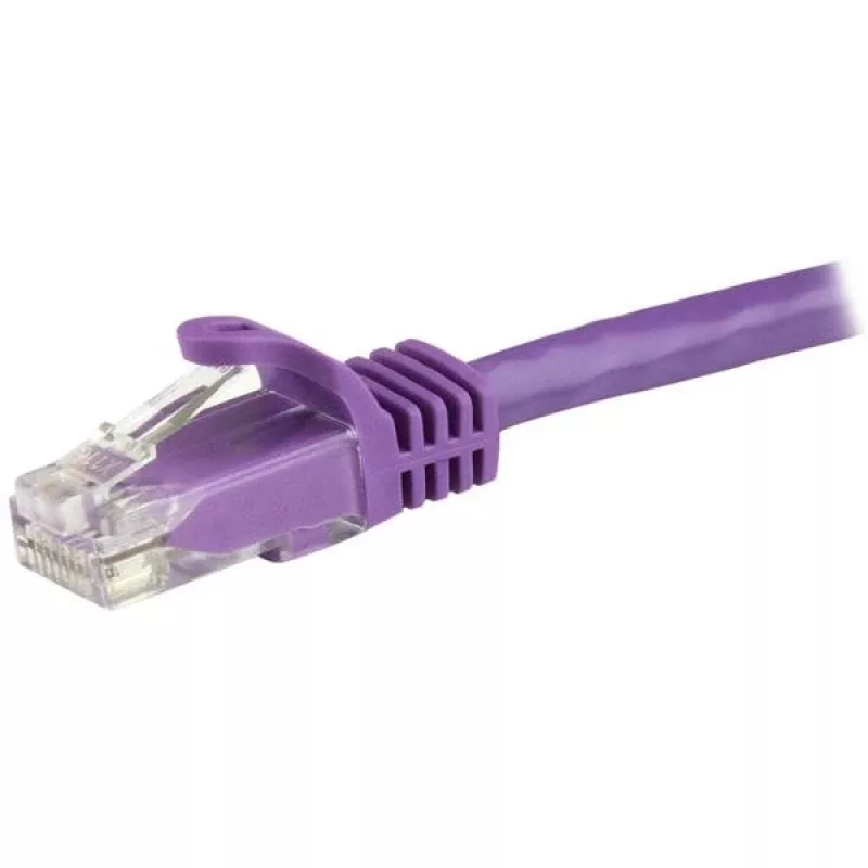 StarTech.com 15m CAT6 Etherneti kaabel – lilla CAT 6 Gigabit Etherneti juhe – 250 MHz 100W PoE RJ45 UTP võrgu-/ühendusjuhe, takerdumisvastane, tõmbetugevdusega, eraldi testitud
