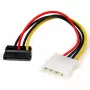 StarTech.com 6-tolline 4 kontaktiga LP4-lt nurga all SATA toitekaabli adapter