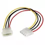 StarTech.com 12-tolline LP4 toitepikenduskaabel – isane/emale, Molex (4-kontaktiline), Molex (4-kontaktiline), 0,304 m, isane, emane, sirge