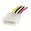 StarTech.com 12-tolline LP4 toitepikenduskaabel – isane/emale, Molex (4-kontaktiline), Molex (4-kontaktiline), 0,304 m, isane, emane, sirge