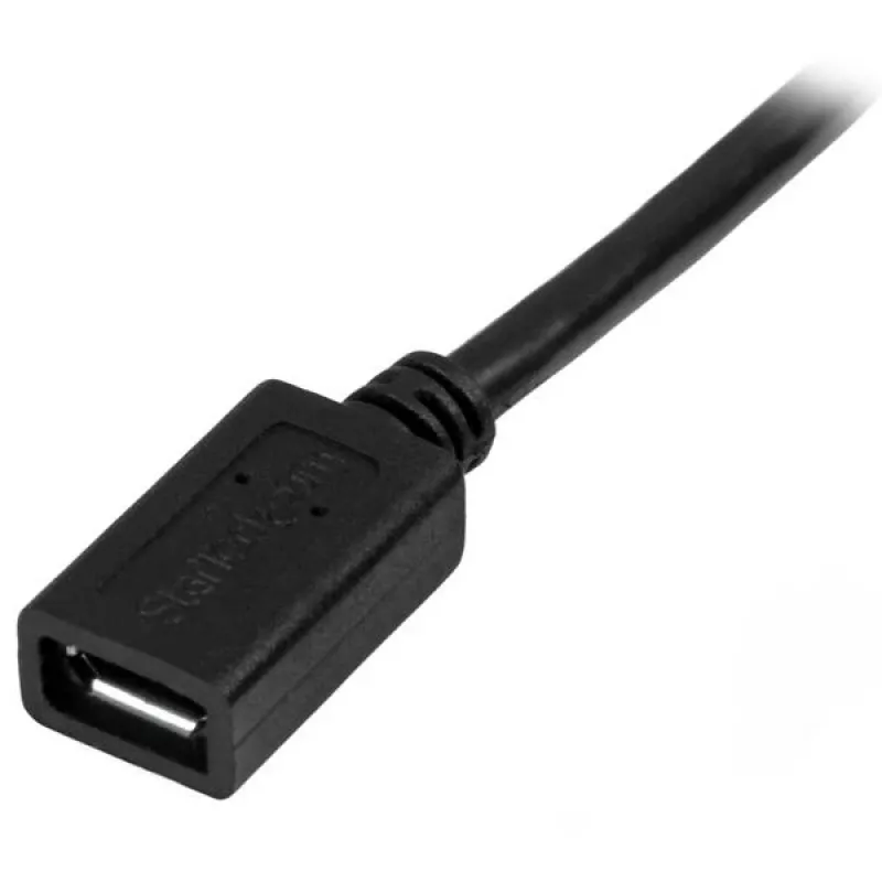 StarTech.com Micro-USB pikenduskaabel - Isane/Emane - 0,5 m (20 tolli), 0,5 m, Micro-USB B, Micro-USB B, USB 2.0, 0,48 Gbit/s, Must