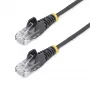 StarTech.com 0,5 m CAT6 kaabel – õhuke – tõmbekindlate RJ45-pistikute ga – must
