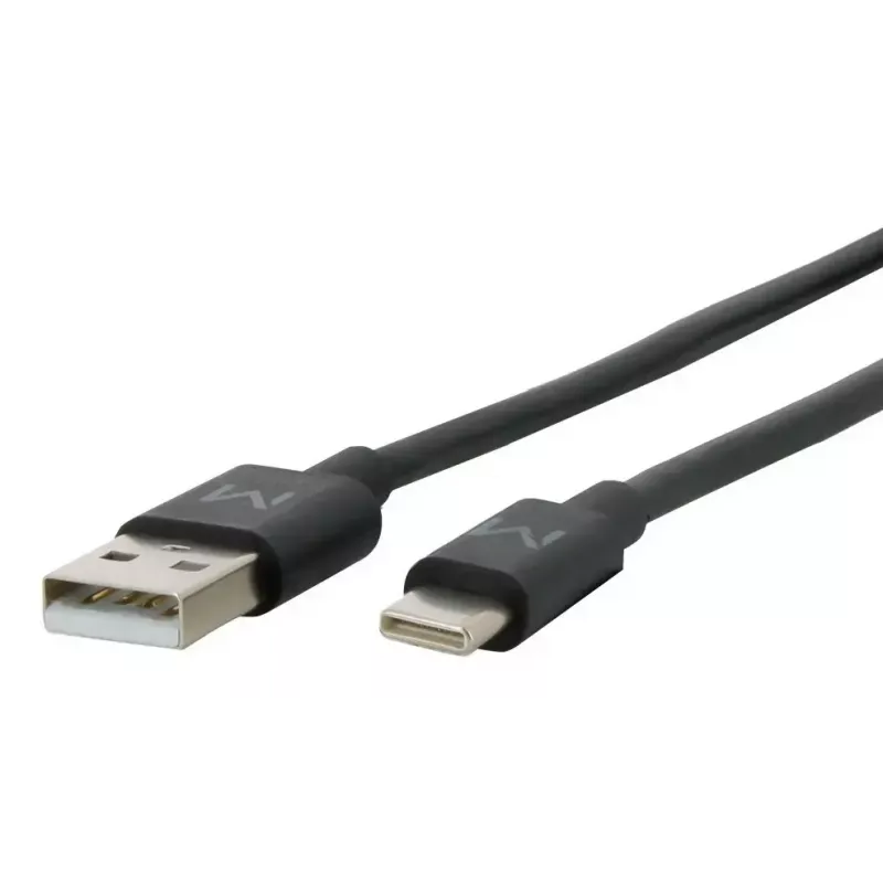 USB A–USB C kaabel MOBILIS 020013 — 1 m, andmeedastus 0,48 Gbit/s, must