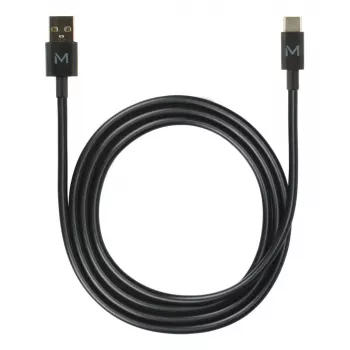 USB A–USB C kaabel MOBILIS 020013 — 1 m, andmeedastus 0,48 Gbit/s, must
