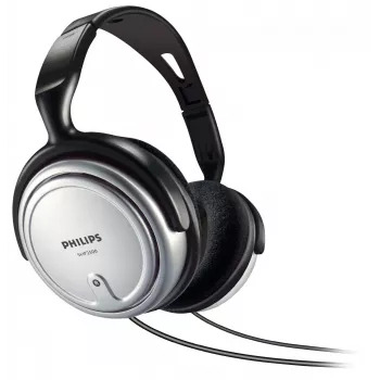 Philips siseruumide juhtmega telerikõrvaklapid SHP2500/10, juhtmega, 15 - 22000 Hz, muusika, 909 g, kõrvaklapid, must, hõbedane