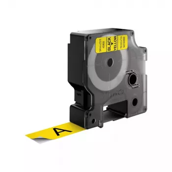 DYMO Authentic D1 sildid | Must trükk kollasel lindil | 19 mm x 7 m | Isekleepuvad sildid LabelManageri sildivalmistajatele | Valmistatud Euroopas