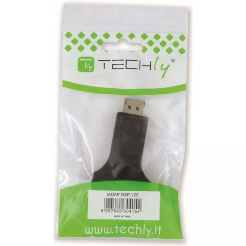 Techly DisplayPort adapter DP M DVI-I 24 + 5 F IADAP DSP-229