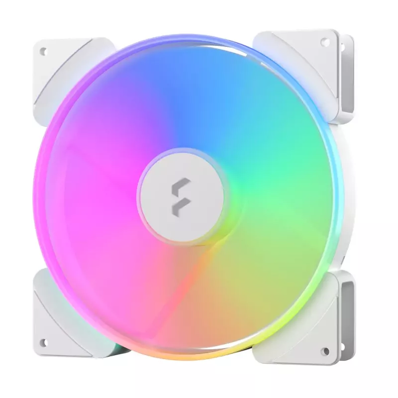 Fractal Design Prisma AL-18 ARGB PWM korpuse ventilaator, 180 mm, valge
