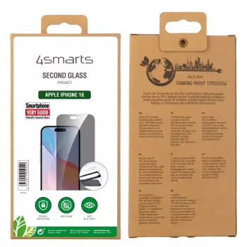 Ekraanikaitse 4smarts 541197 Apple iPhone 16 jaoks karastatud klaasist
