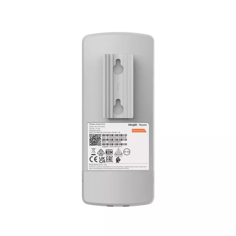 Traadita pääsupunkt RUIJIE RG-EST100-E, 2.4 GHz 802.11n, 300 Mbit/s, 2x RJ-45, PoE, IP55, suundantennid sisseehitatud