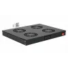 Equip jahutusventilaatorid 19', 1U, 4 VENTILAATORIT, RAL9005 must