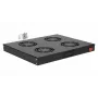 Equip jahutusventilaatorid 19', 1U, 4 VENTILAATORIT, RAL9005 must