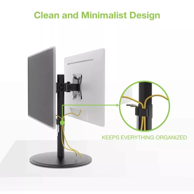 Techly ICA-LCD 402 monitori kinnitus / alus 81,3 cm (32 tolli) Lauamudel Must