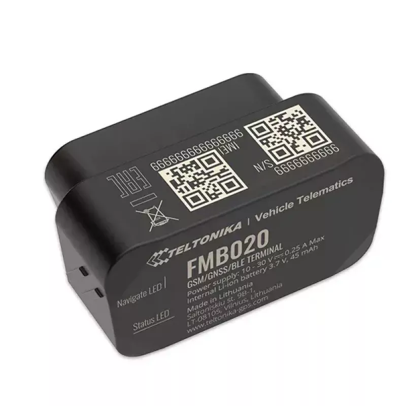 GPS-jälgija Teltonika FMB020 auto must tolmukindel 0,128 GB
