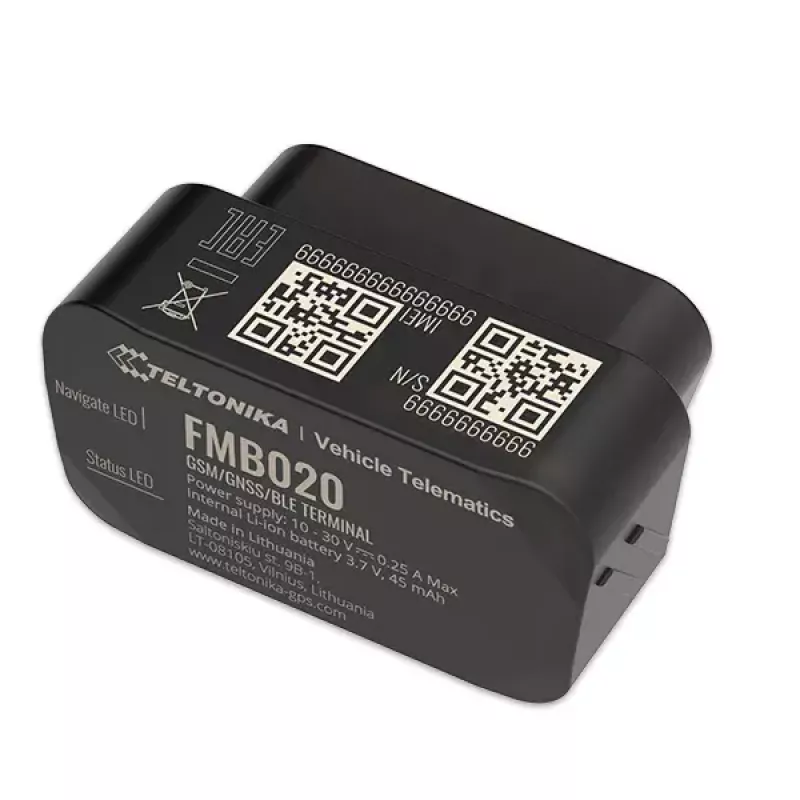 GPS-jälgija Teltonika FMB020 auto must tolmukindel 0,128 GB
