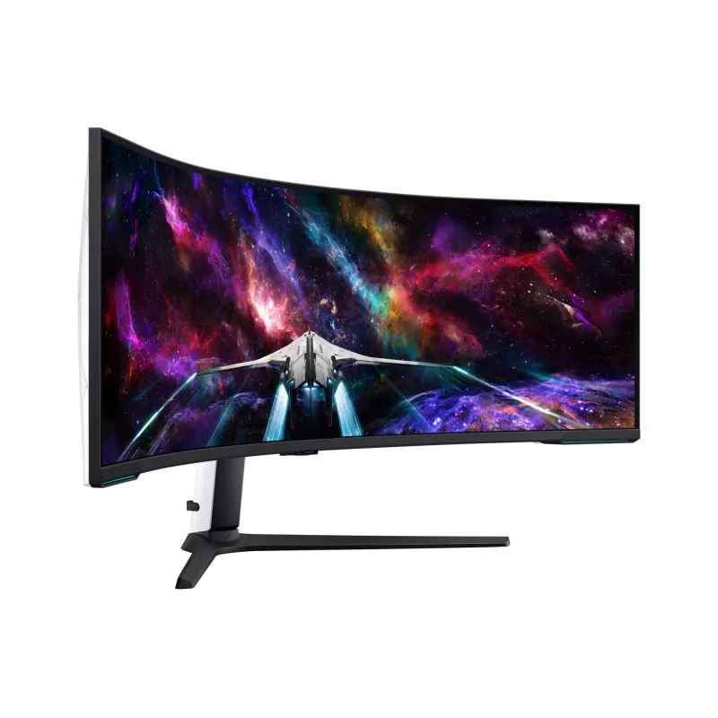Samsung G95NC arvutimonitor 144,8 cm (57 tolli) 7680 x 2160 Dual UHD QLED Valge