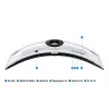 Samsung G95NC arvutimonitor 144,8 cm (57 tolli) 7680 x 2160 Dual UHD QLED Valge