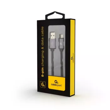 Mobiiltelefoni kaabel GEMBIRD USB A – Lightning CCB-MUSB2B-AMLM-6 1,8 m USB 2.0 Must