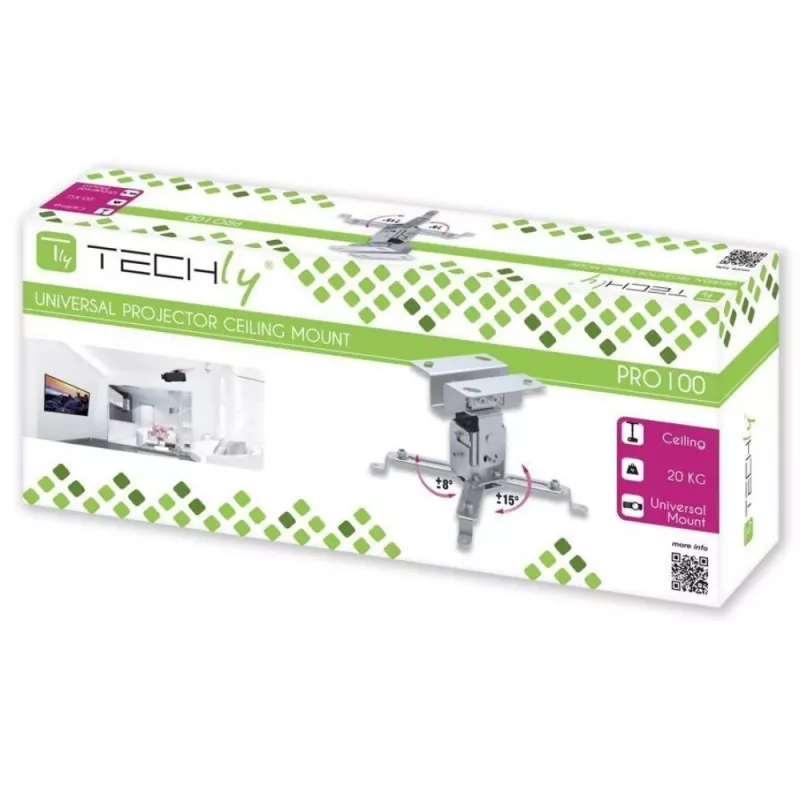 Techly Projektori laetoendi pikendus 130mm hõbedane ICA-PM 2S