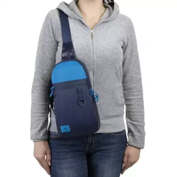 Sling case Rivacase Dijon 25,6 cm (10,1 tolli) sinine kandekäepide õlarihm