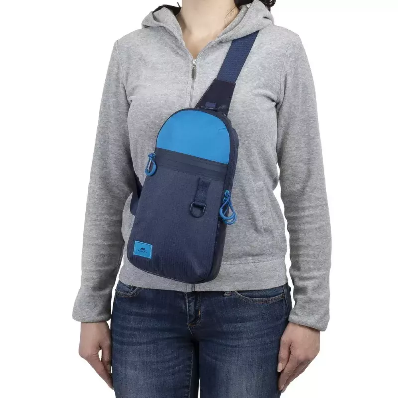 Sling case Rivacase Dijon 25,6 cm (10,1 tolli) sinine kandekäepide õlarihm