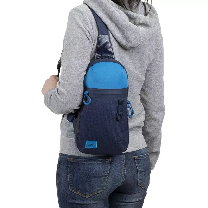 Sling case Rivacase Dijon 25,6 cm (10,1 tolli) sinine kandekäepide õlarihm