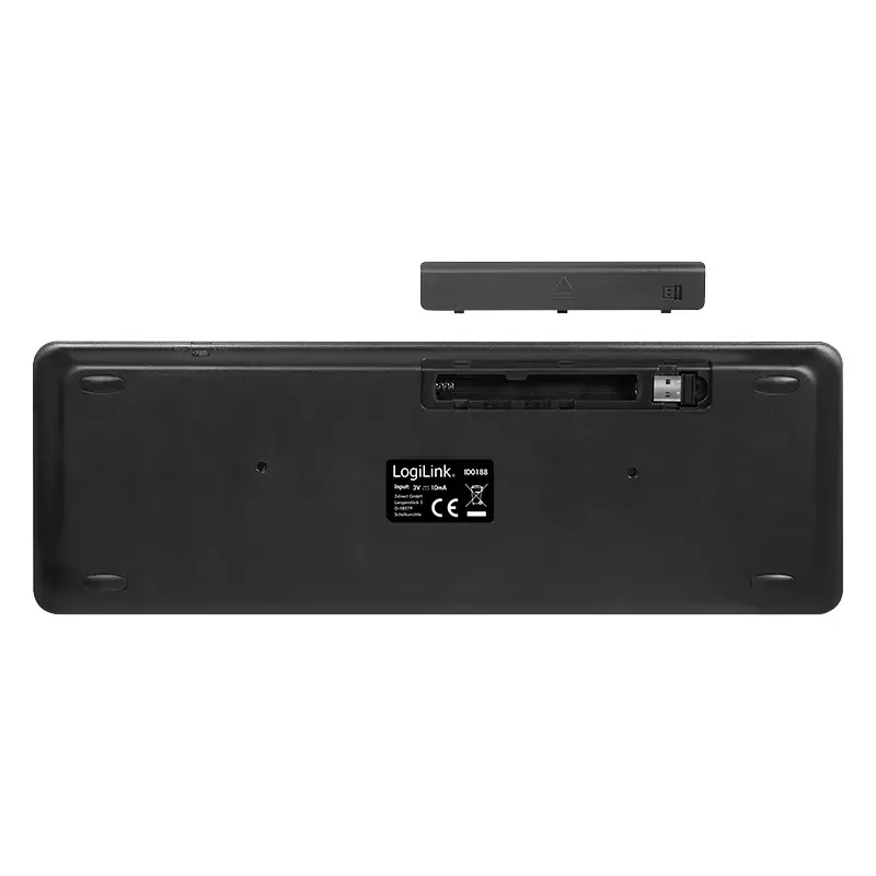 Klaviatuur LogiLink ID0188 Home RF Wireless QWERTZ Must