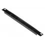 Kaablihalduspaneel EQUIP EZMB-10-B, metall, must, 1U tarvik