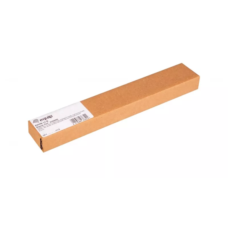 Kaablihalduspaneel EQUIP EZMB-10-B, metall, must, 1U tarvik