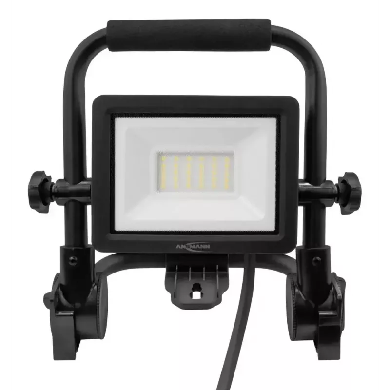 Üleujutustöövalgusti ANSMANN FL20W-AC 20 W LED, 2200 lm, 230 V, kiire nurk 110°, juhe 1,8 m, must