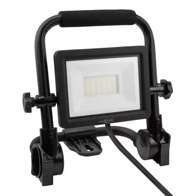 Üleujutustöövalgusti ANSMANN FL20W-AC 20 W LED, 2200 lm, 230 V, kiire nurk 110°, juhe 1,8 m, must