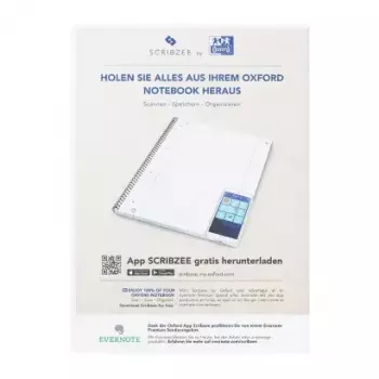 Kirjutusmärkmik Oxford 100050356 A4 80 lehte Kollane