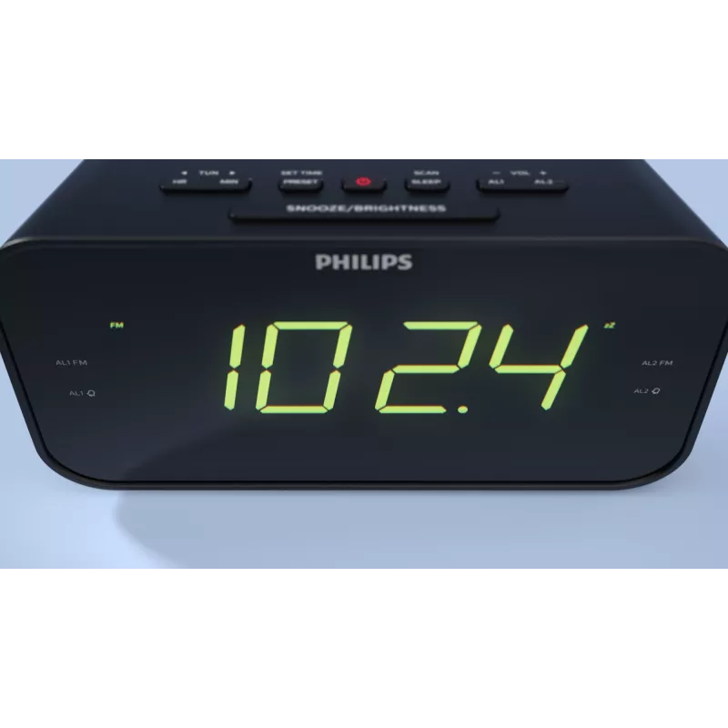 Philips TAR3306/12 äratuskell Digitaalne äratuskell Must