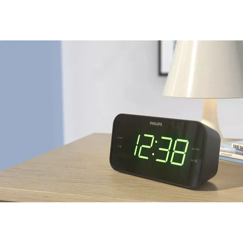 Philips TAR3306/12 äratuskell Digitaalne äratuskell Must