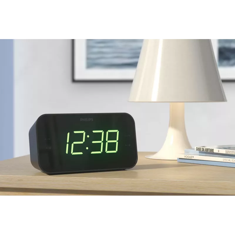 Philips TAR3306/12 äratuskell Digitaalne äratuskell Must