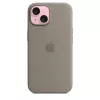 Silikoonümbris Apple iPhone 15 MagSafe Clay kate pruun