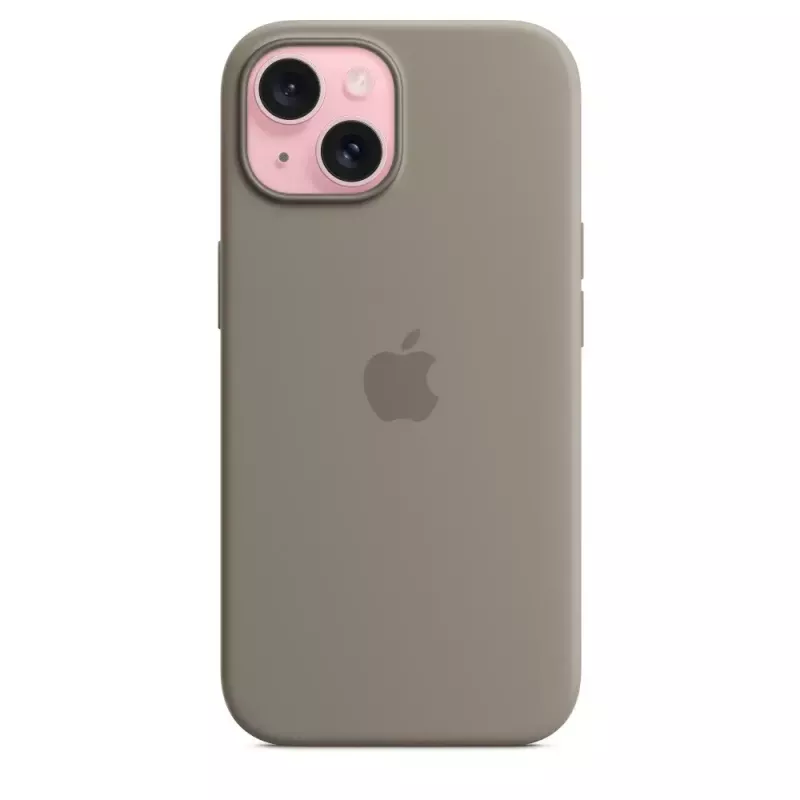 Silikoonümbris Apple iPhone 15 MagSafe Clay kate pruun