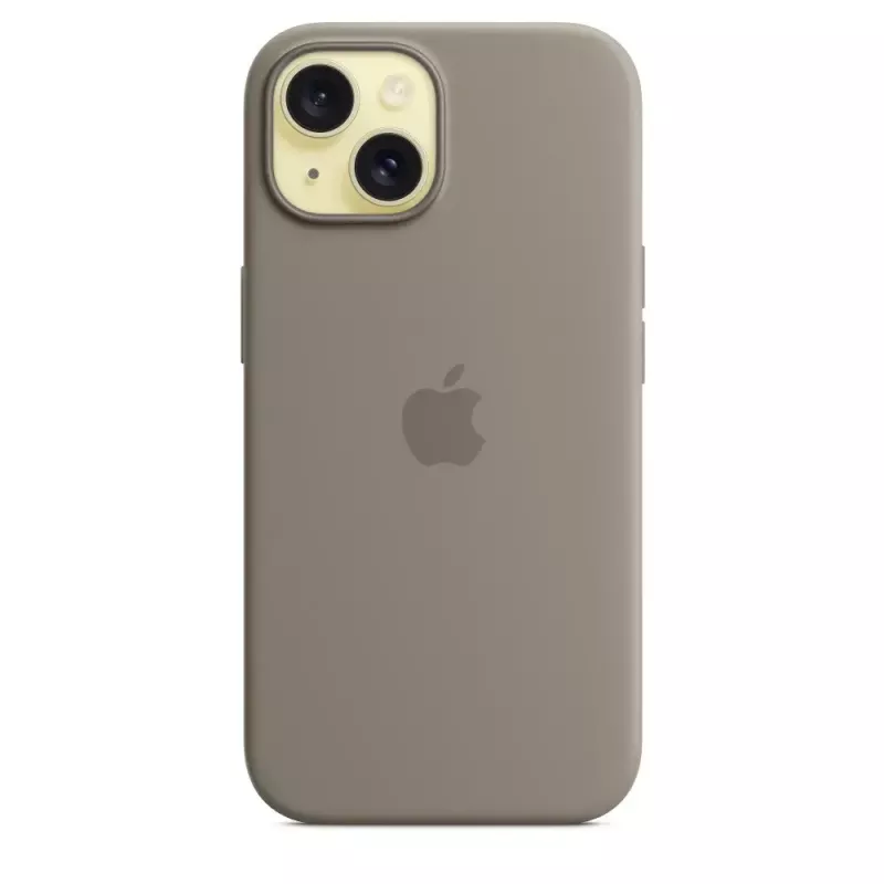 Silikoonümbris Apple iPhone 15 MagSafe Clay kate pruun