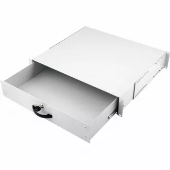 Equip lukustatav sahtel 19 inch, 2U, RAL7035 hall
