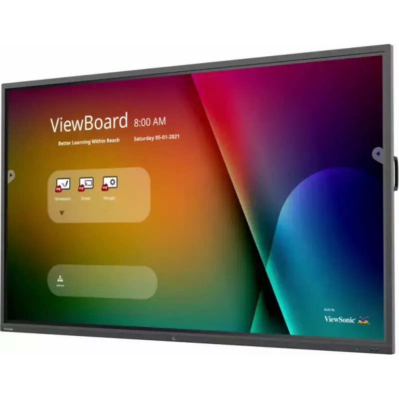 Viewsonic IFP9850-4 Signažiekraan Interaktiivne lameekraan 2.49 m (98 tolli) LCD Wi-Fi 350 cd/m² 4K Ultra HD Must Puuteekraan Sisseehitatud protsessor Android 9