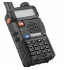 Kaheribaline käsiraadio Baofeng UV-5R HTQ USB-C 5W, 1800 mAh, FM 64–108 MHz, must