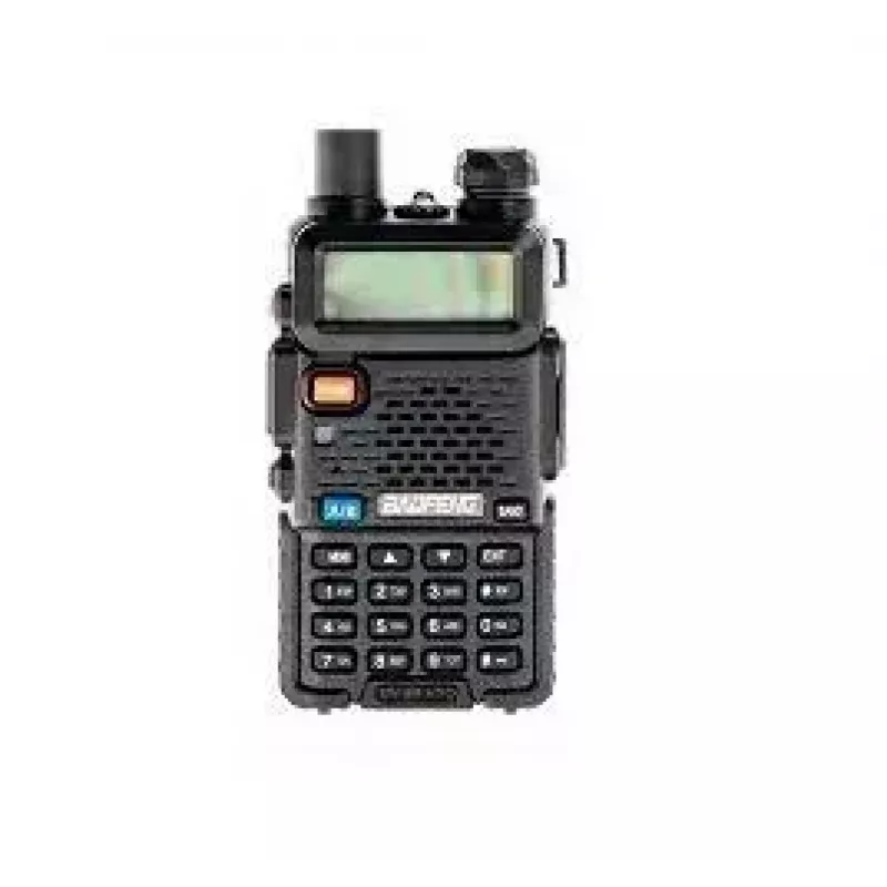 Kaheribaline käsiraadio Baofeng UV-5R HTQ USB-C 5W, 1800 mAh, FM 64–108 MHz, must