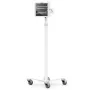 Veereva käru korpus iPad Pro 13 tolli jaoks — ram mount Apex Rise Freedom Extended, valge, sobib M4 ja M5, sisaldab 4 võtit